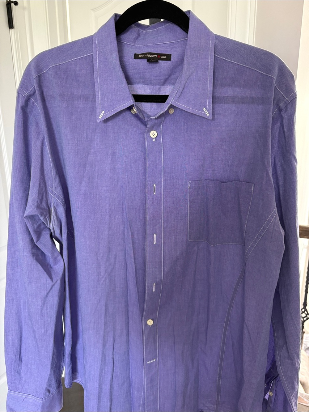 John Varvatos Lavender/Purple Long-Sleeve Dress Shirt